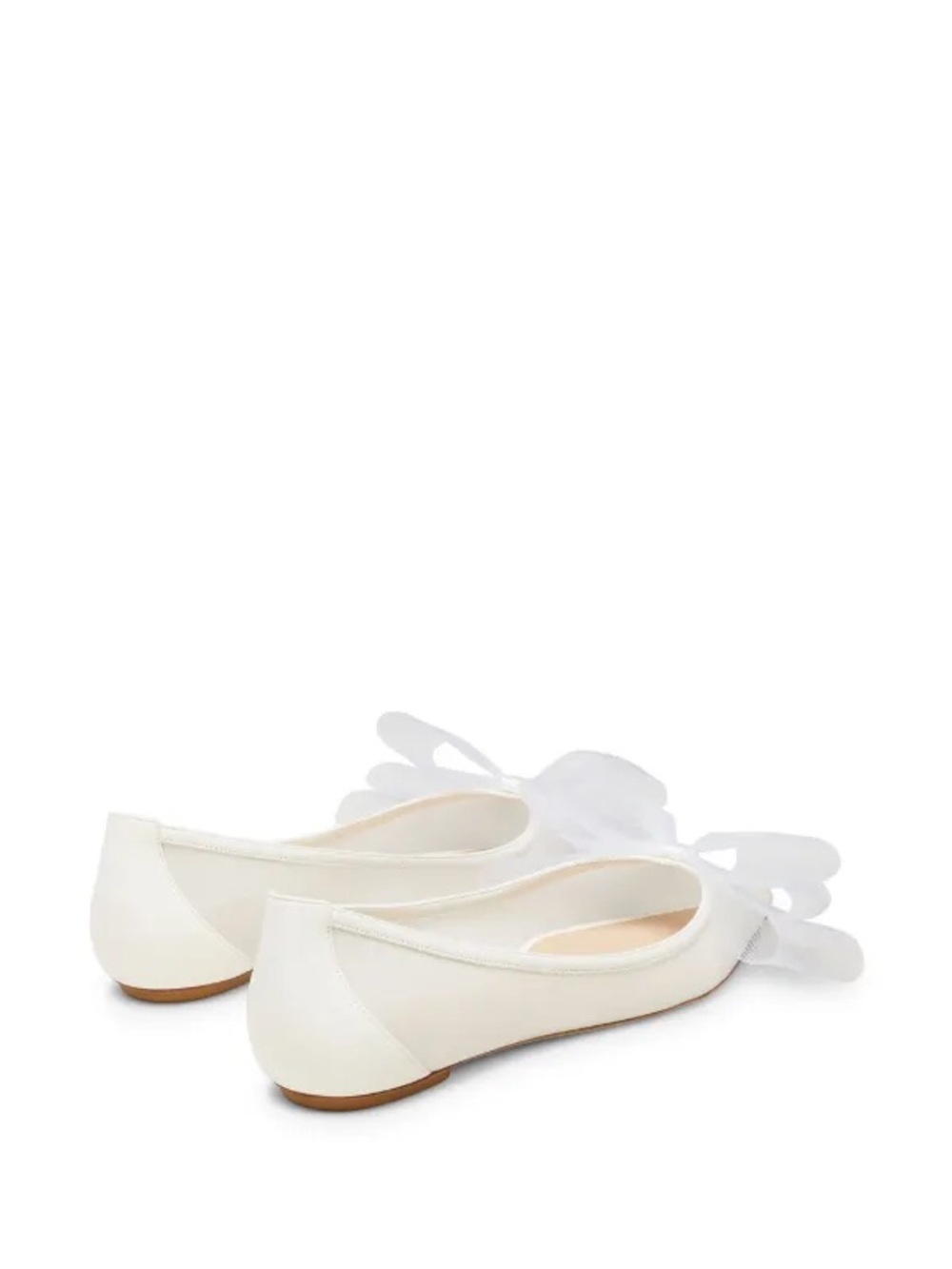 Stuart Weitzman Blushing Bow Ballerina Shoes - Picture 4 of 8